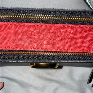 Marc Jacobs Red and Black Zippered Accessory
